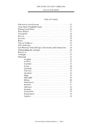 Table of Contents
