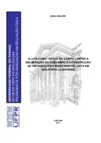 Un Iversida De Federa L Do P Ar an Á Set Or De Ciências