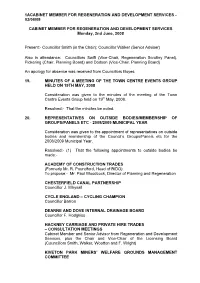 02/06/08 Cabinet Member for Regeneration And