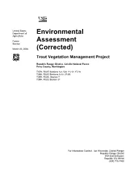 Environmental Assessment Table of Contents