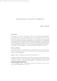 From Trair¯Upya Via Hetucakra to Uddyotakara Klaus