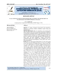 ISSN: 2320-5407 Int. J. Adv. Res. 7(5), 1307-1317