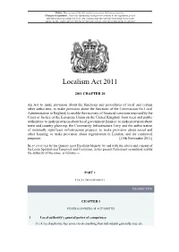 Localism Act 2011