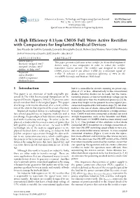A High Efficiency 0.13Μm CMOS Full Wave Active Rectifier With