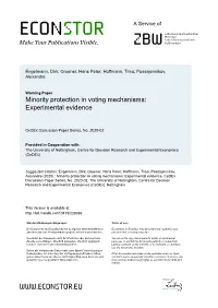 Experimental Evidence