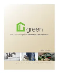 NAR's Sustainable Property Designation