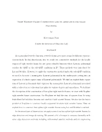 Tight Wavelet Frame Construction and Its Application for Image Processing