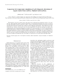 Aliphatic Hydrocarbons