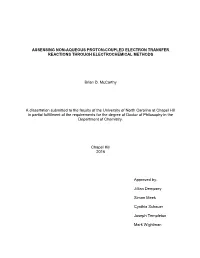 Assessing Non-Aqueous Proton-Coupled Electron Transfer Reactions Through Electrochemical Methods