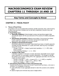 Chapter 11 - Fiscal Policy