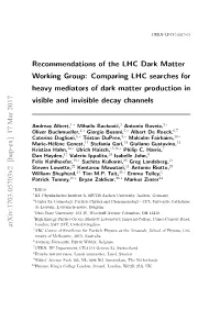 Comparing LHC Searches for Heavy Mediators of Dark Matter Production in Visible and Invisible Decay Channels