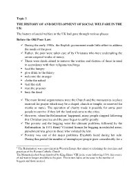 Lec-4 History of Social Welfare Developments in the UK