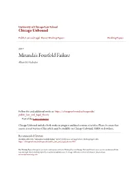 Miranda's Fourfold Failure Albert W