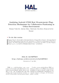 Analyzing Android GNSS Raw Measurements Flags Detection