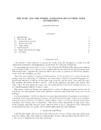 NARRATIVE ENCOUNTERS with MATHEMATICS Contents