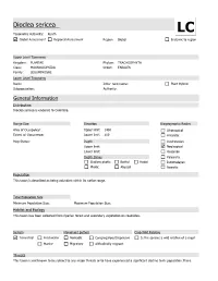 Species Summary