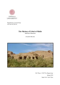 The Shrines of Gebel El-Silsila and Their Function