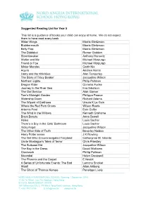 Year 5 Reading List
