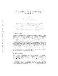 3-Colourability of Dually Chordal Graphs in Linear Time