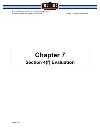 Chapter 7; Section 4(F)