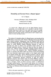Dentability and Extreme Points in Banach Spaces*
