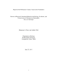 Environmental Factors Potentially Affecting Eurycea Naufragia