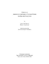 Guide to an Addendum to the James A. Van Allen Papers and Related