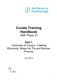 (IME Phase 2) Part 1 Overview of Curacy, Training Elements, Notes for Tis and Review Process