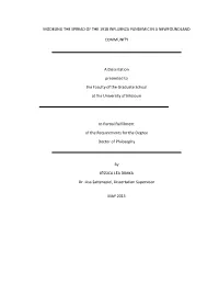 MODELING the SPREAD of the 1918 INFLUENZA PANDEMIC in a NEWFOUNDLAND COMMUNITY a Dissertation Presented to the Faculty of the Gr