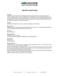Operative Laparoscopy
