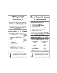 P2P Removal Windows Vista Both