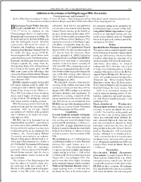 Additions to the Avifauna of the Biligirirangan Hills, Karnataka Umesh Srinivasan1 and Prashanth N