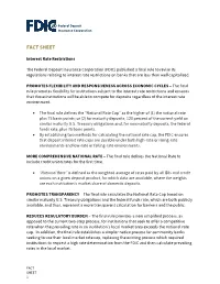 Fact Sheet on Interest Rate Restrictions