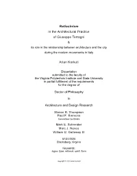 Ratiocinium in the Architectural Practice of Giuseppe Terragni Arian