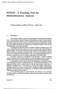 SUSAM : a Teaching Tool for Multicollinearity Analysis