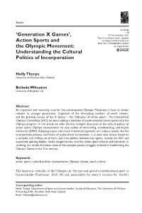 Action Sports and the Olympic Movement