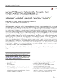 Analysis of RNA Expression Profiles Identifies Dysregulated Vesicle Trafficking Pathways in Creutzfeldt-Jakob Disease