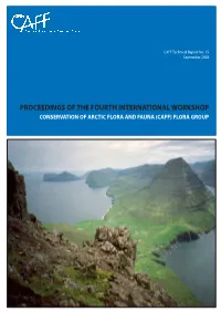 CONSERVATION of ARCTIC FLORA and FAUNA (CAFF) FLORA GROUP Acknowledgements I
