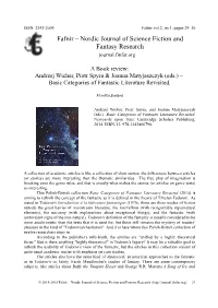 Fafnir – Nordic Journal of Science Fiction and Fantasy Research Journal.Finfar.Org
