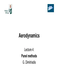 Lecture 4: Panel Methods G. Dimitriadis Introduction