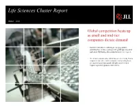 Life Sciences Cluster Report
