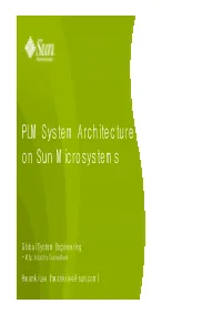 PLM System Architecture on Sun Microsystems