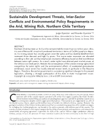 Sustainable Development Threats, Intersector Conflicts And