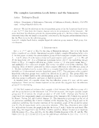 The Complex Lorentzian Leech Lattice and the Bimonster