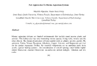 New Approaches to Marine Aquarium Systems Mustafa Alparslan, Hasan
