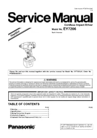 Table of Contents
