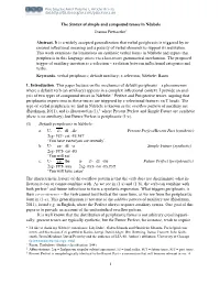 The Syntax of Simple and Compound Tenses in Ndebele Joanna Pietraszko*