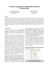 A Visual Language for Composable Inductive Programming