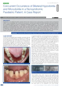 Concurrent Occurrence of Bilateral Hypodontia and Microdontia in a Nonsyndromic Paediatric Patient: a Case Report