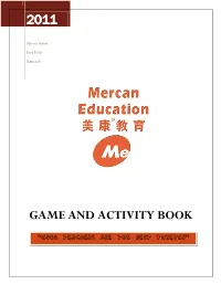 Game and Activity Book